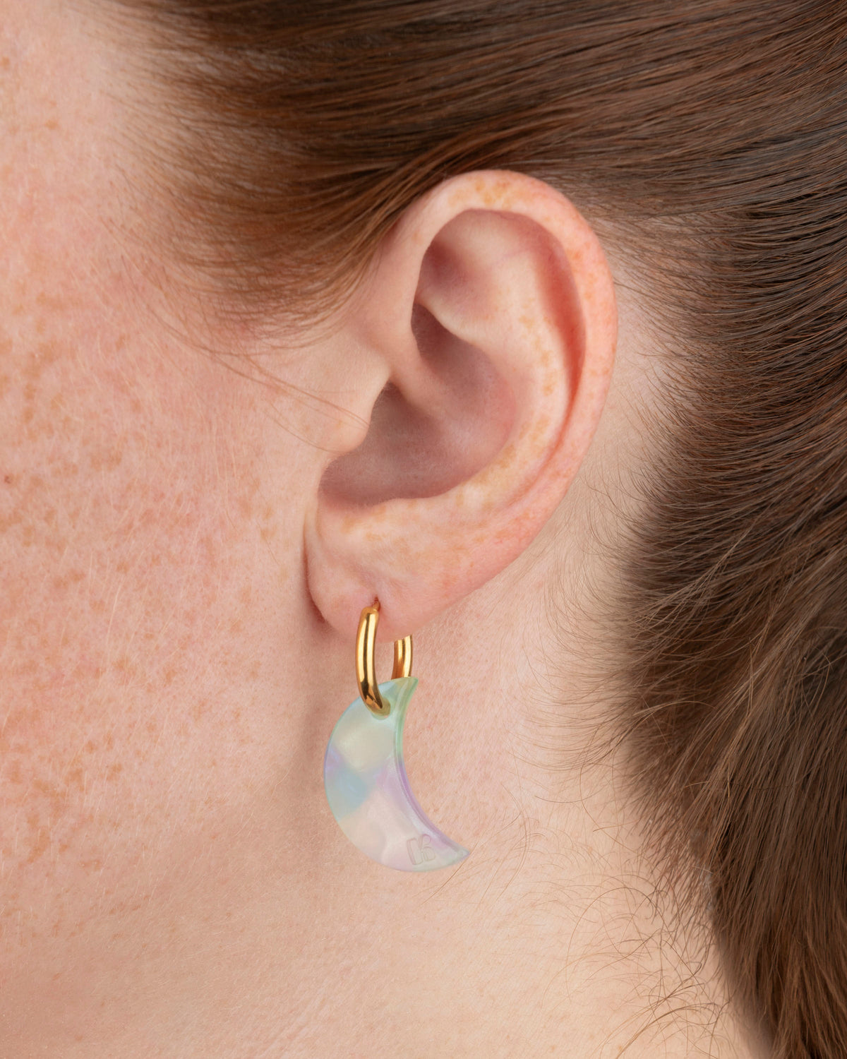 Boucles D'Oreilles Lune - Sirène