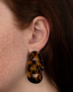 Maillon Earrings - Tortoiseshell