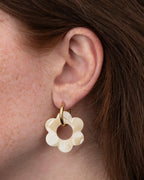 Boucles D'Oreilles Maxi Fleurette - Nude