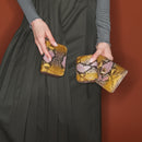 Hand-painted Python Karl Roche purse