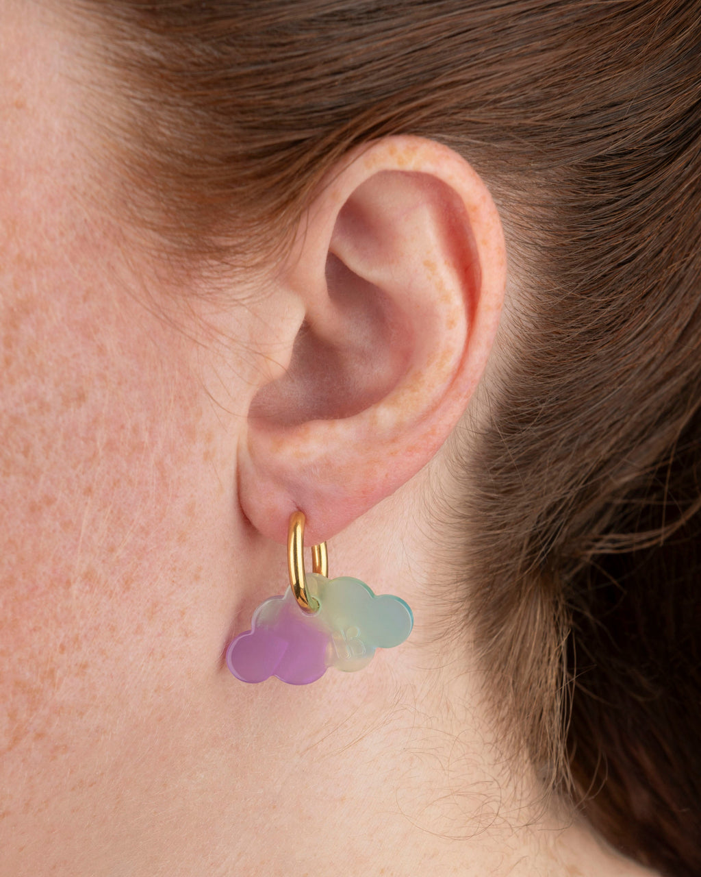 Boucles D'Oreilles Nuage - Sirène