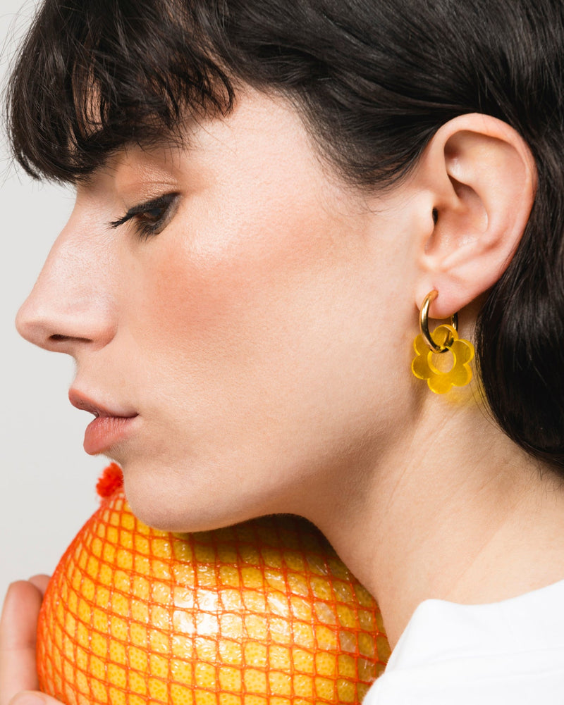 Baby Fleurette Earrings - Yellow