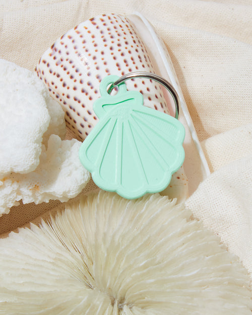 2X Shell Key Chain - Green & Purple