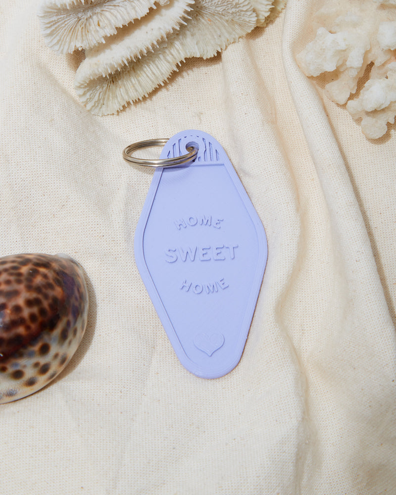 2X Home Sweet Home Key Chain - Green & Purple