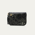 Portefeuille Cuir Mini Bob Nappa Noir Imprimé Bandana