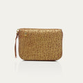 Portefeuille Mini Bob Cuir Bubble Or Antique