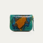 Portefeuille Mini Bob Python Bleu Lotus