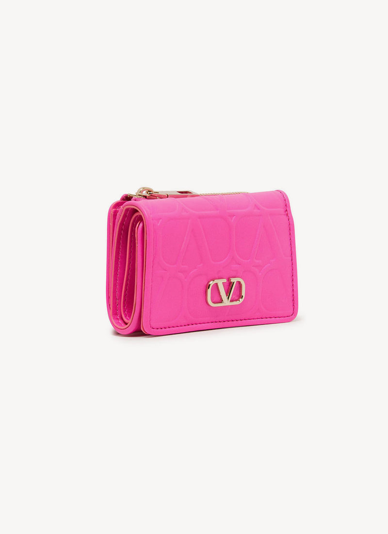 Valentino - Portefeuille Trifold - Pink - Femme