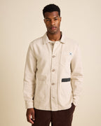 Denim-Worker-Jacke Off White