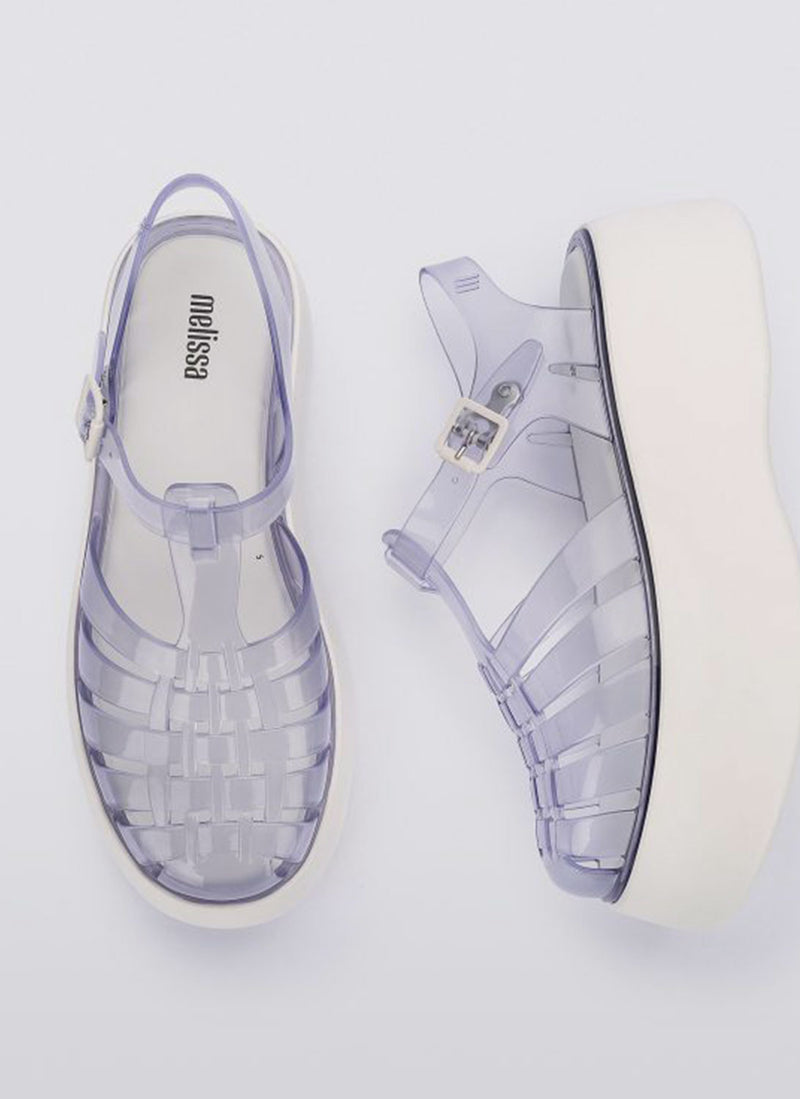 Melissa - Sandales Possession Plato - Clear White - Femme