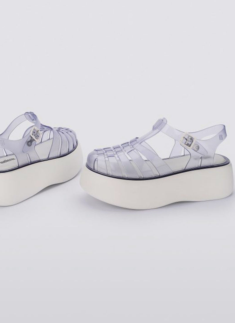 Melissa - Sandales Possession Plato - Clear White - Femme