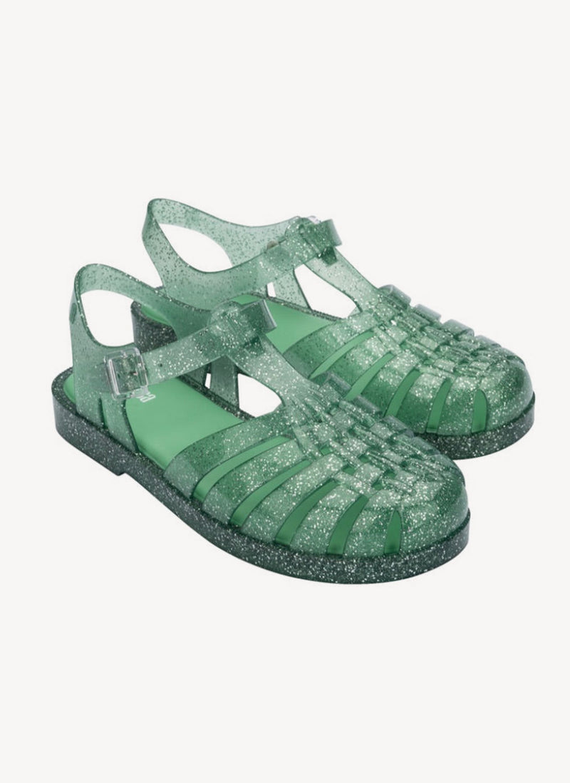 Melissa - Sandales Possession Shiny - Glitter Green - Femme