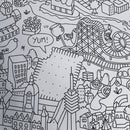 Personnages et scènes typiques d’Allemagne sur le poster géant OMY à colorier