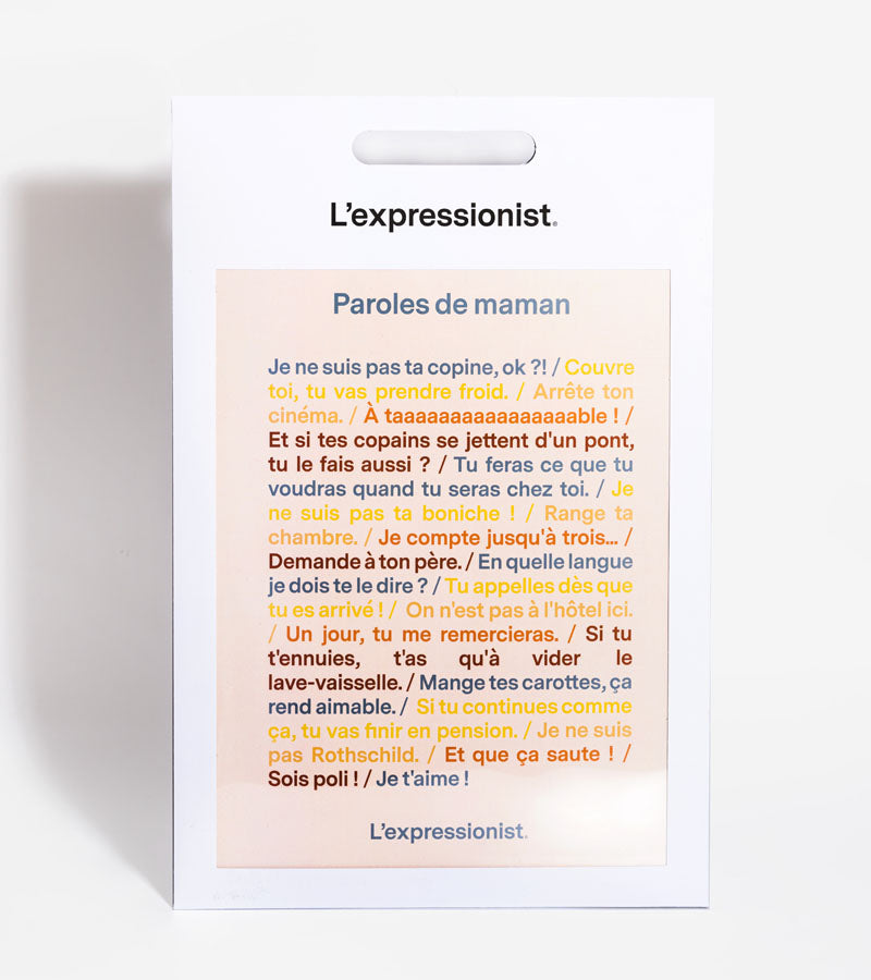 Poster - Paroles de maman L'expressionist