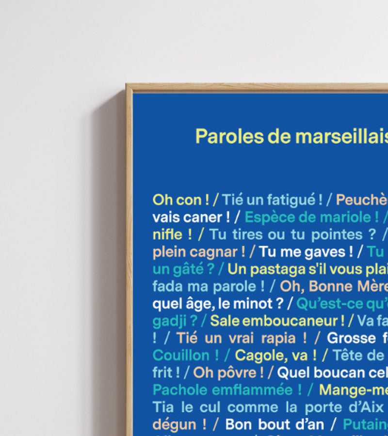 Poster - Paroles de Marseillais L'expressionist