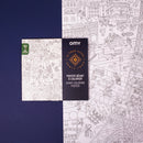 Présentation du poster OMY "Tour Eiffel" avec pochette et aperçu du visuel à colorier