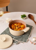 Studio Pot - Cast Aluminium Saucepan with Bakelite Handles - 20cm - Sand & Copper