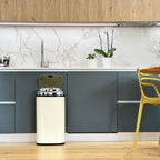 Largo Automatic Stainless Steel Trash Can - 42L - Beige