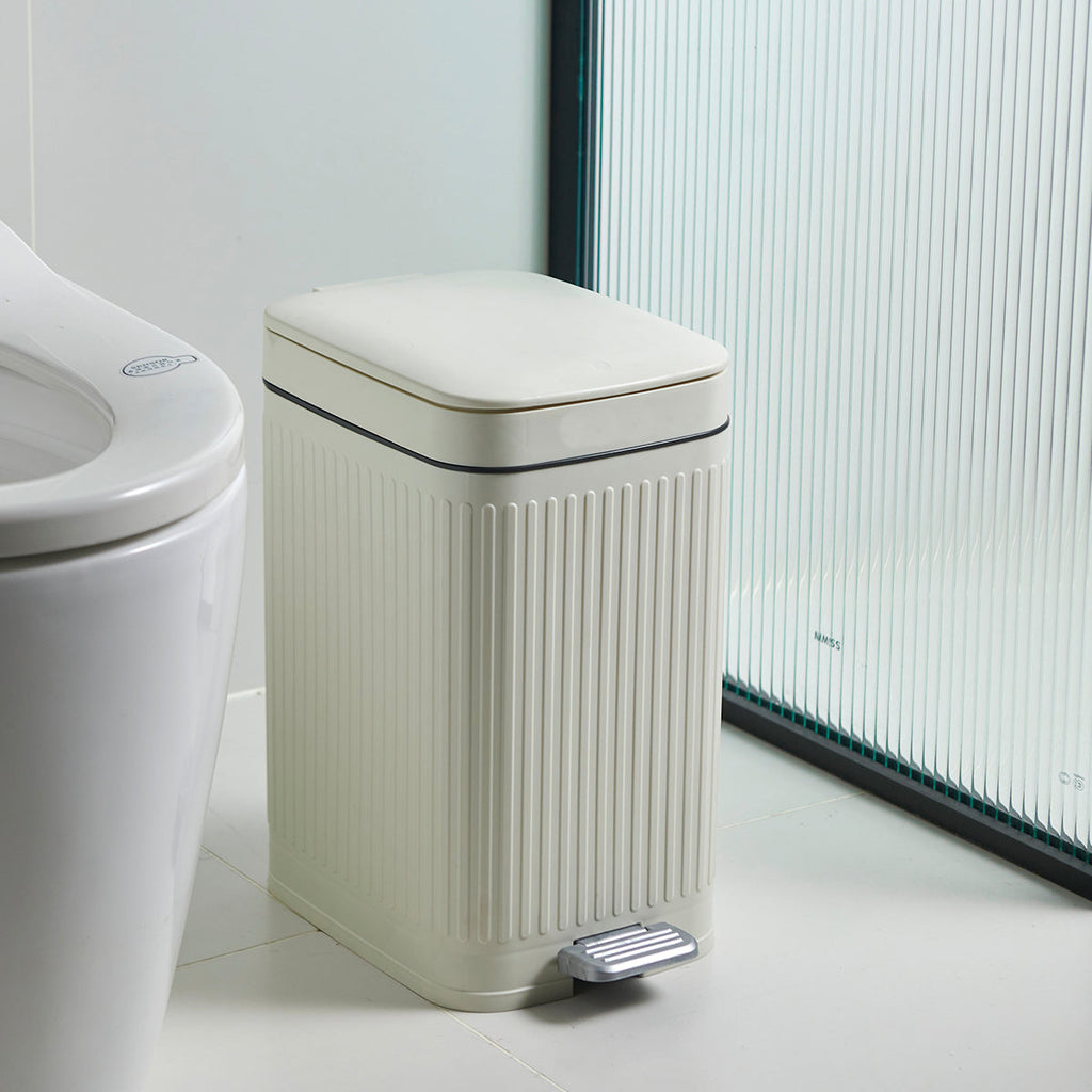 Poubelle À Pédale Aura - 10L - Blanc