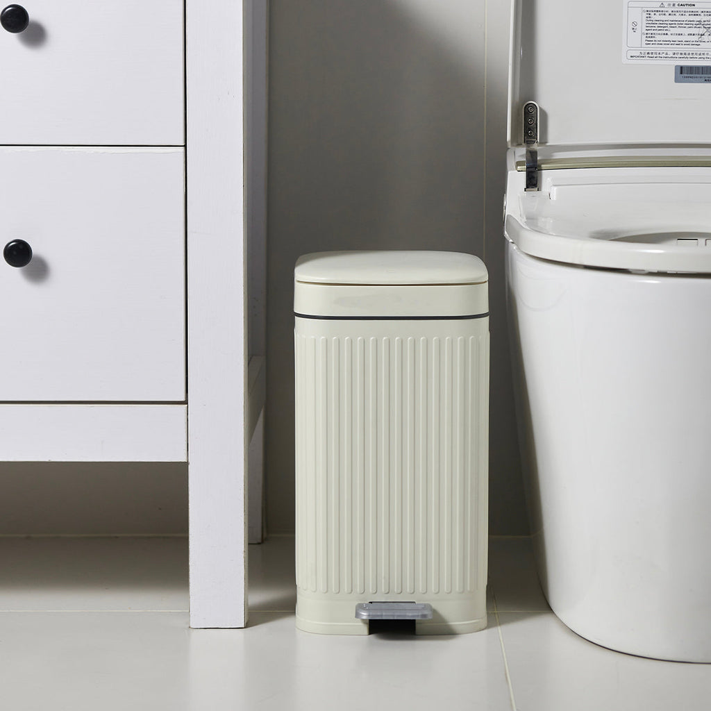Poubelle À Pédale Aura - 10L - Blanc