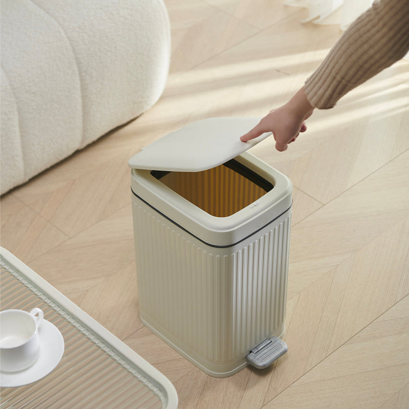 Poubelle Pedale Aura 10L - Blanc