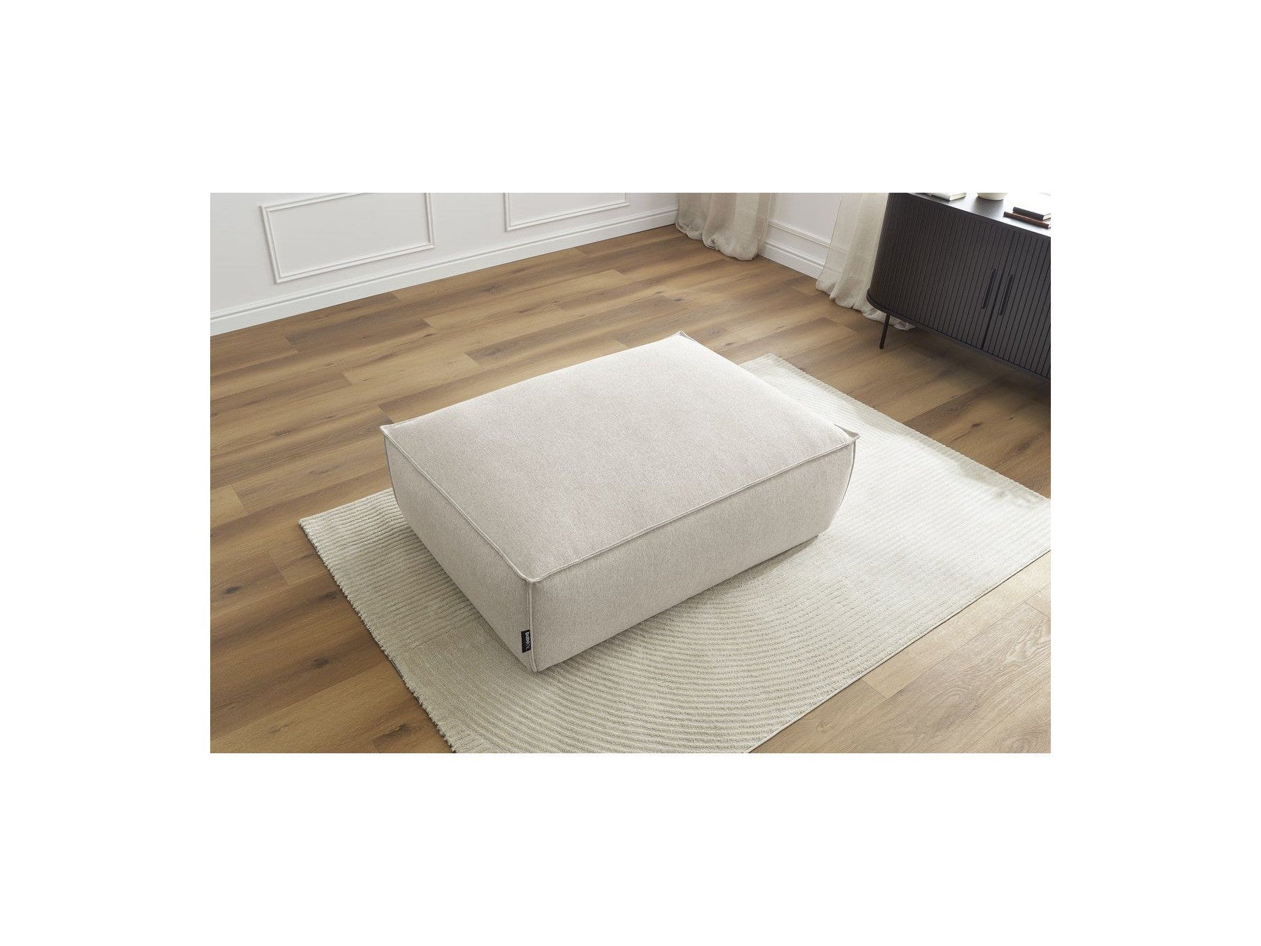 Pouf Boheme Tissu Chiné