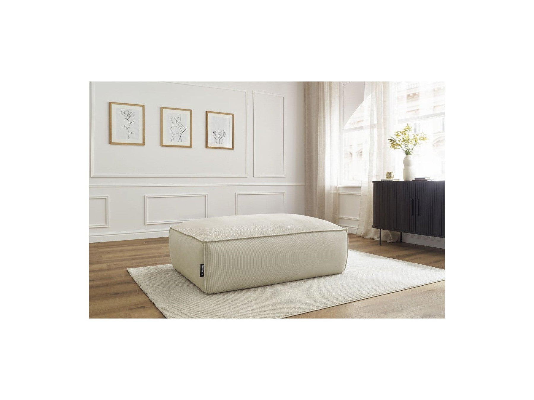 Boheme Corduroy Ottoman