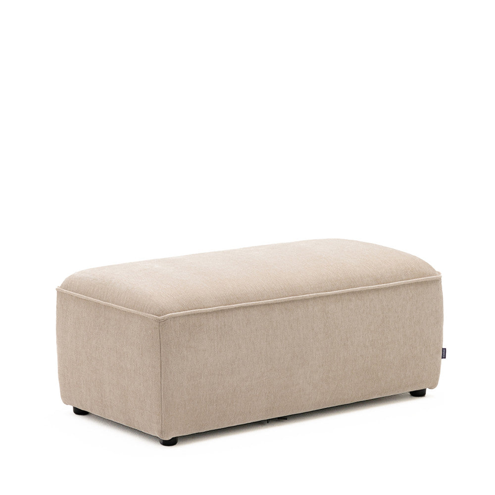 Noor - Puf para sofá modular - Tela - Beige