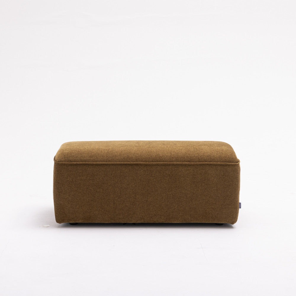 Noor - Puf para sofá modular - Tela - Bronce