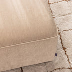 Noor - Puf para sofá modular - Tela - Beige