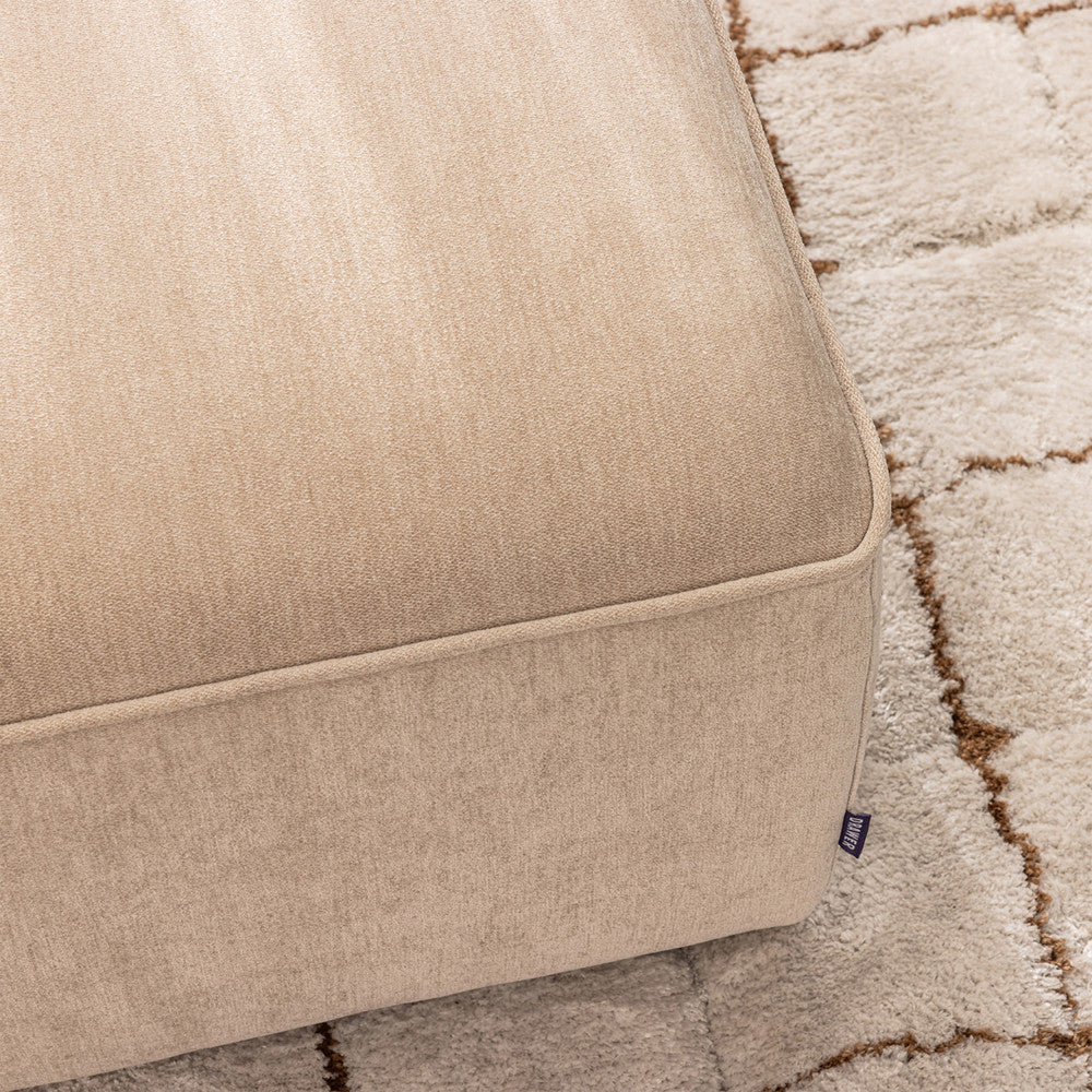 Noor - Puf para sofá modular - Tela - Beige