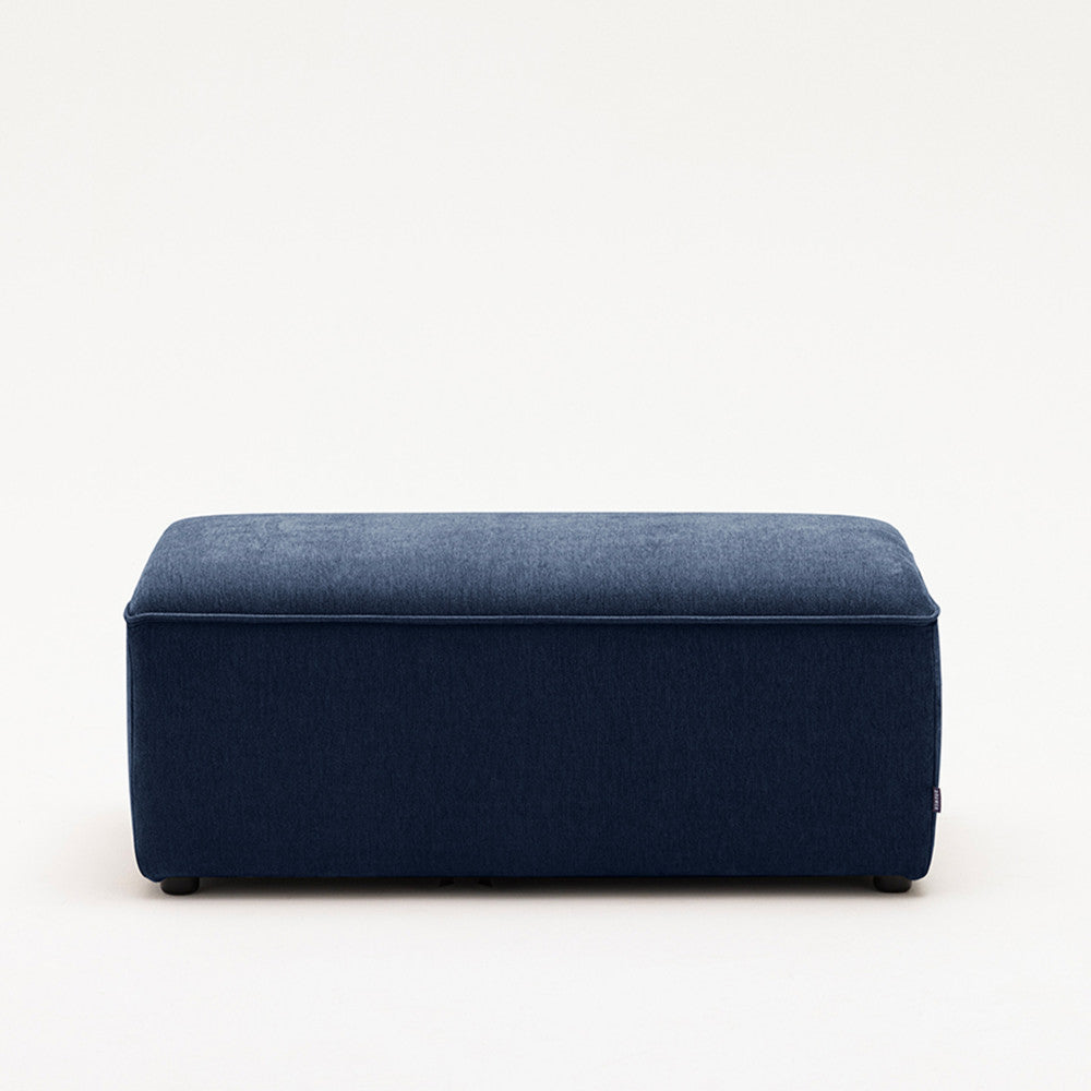 Noor - Ottoman for Modular Sofa - Fabric - Navy Blue