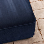 Noor - Ottoman for Modular Sofa - Fabric - Navy Blue