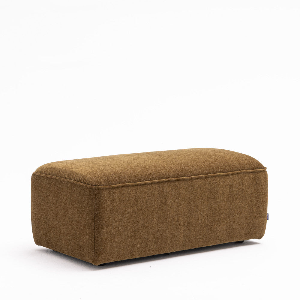 Noor - Puf para sofá modular - Tela - Bronce