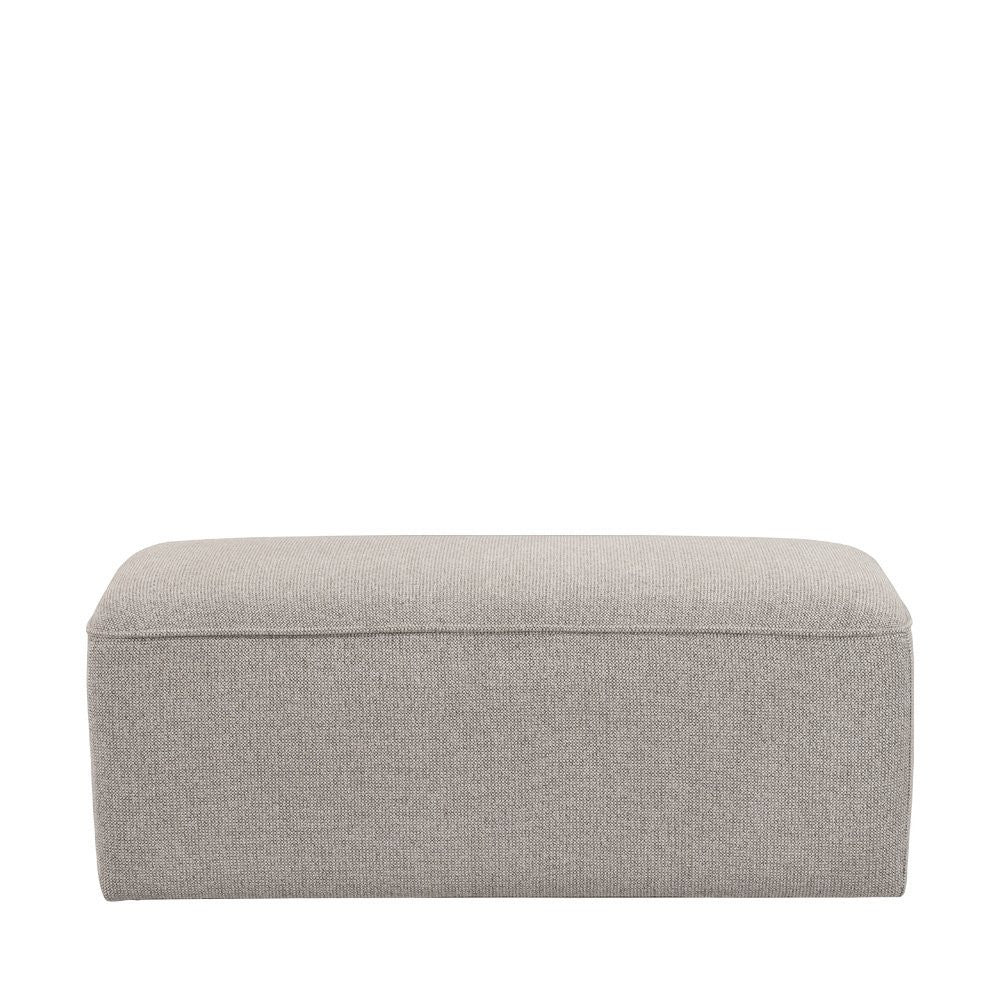 Noor - Puf para sofá modular - Tela - Natural jaspeado