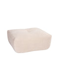 Alba - Pouf Repose-Pieds Compressé - Tissu - Beige