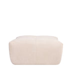 Alba - Pouf Repose-Pieds Compressé - Tissu - Beige