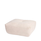 Alba - Pouf Repose-Pieds Compressé - Tissu - Beige