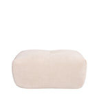 Alba - Pouf Repose-Pieds Compressé - Tissu - Beige