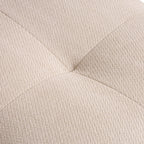 Alba - Pouf Repose-Pieds Compressé - Tissu - Beige