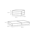 Pouf Gemma - Tissu Lisse