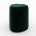 Emmy - Puf triangular de terciopelo verde