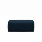 Noor - Puf para sofá modular - Tejido bouclé - Azul marino