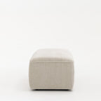 Noor - Puf para sofá modular - Terciopelo acanalado - Crudo
