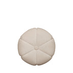 Flower - Round Pouffe - Fabric - Beige