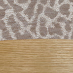 Wild - Round Pouffe - Leopard-Print Fabric - Beige