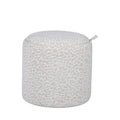 Zoé - Puf Con Almacenamiento Estampado De Leopardo Convertible En Mesa Auxiliar - Beige