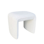 Full - Pouf - Tissu Bouclette - Blanc