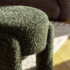 Nolan - Pouffe - Fabric - Olive Green