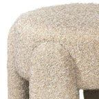 Nolan - Pouf - Tissu - Beige